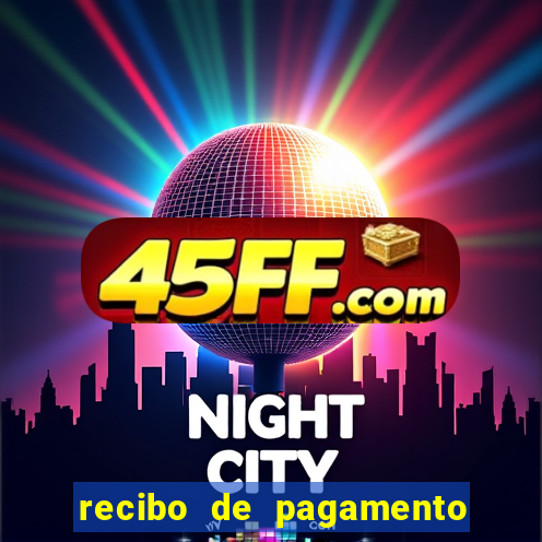 recibo de pagamento word editável
